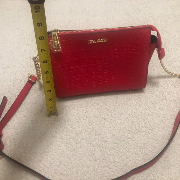 Steve Madden Red Crossbody Bag ,NEW no Tag - Picture 6 of 12